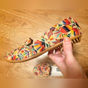 Colorful Mexican Loafers NWOB